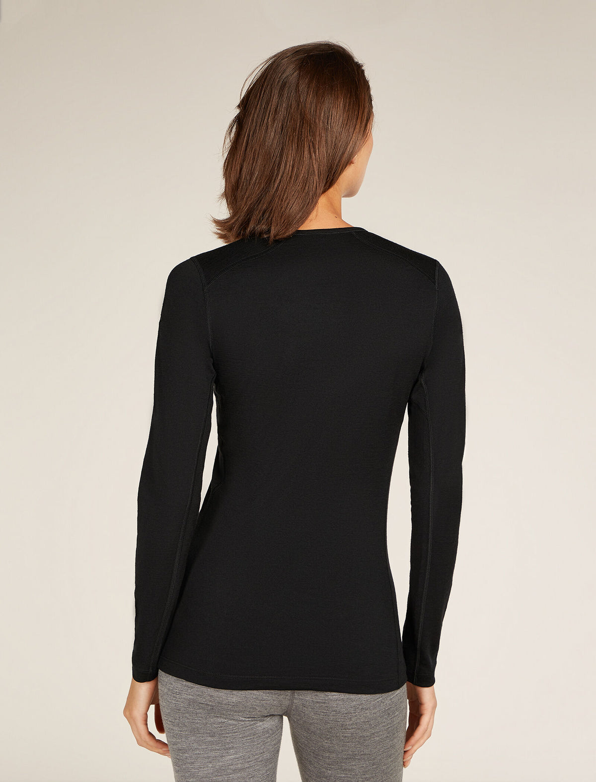 Women's Merino 200 Oasis Long Sleeve Crewe Thermal Top Black unboxed - 1
