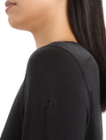 Women's Merino 200 Oasis Long Sleeve Scoop Thermal Top Black - 5