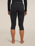 Women's Merino 200 Oasis 3/4 Thermal Leggings Black - 3
