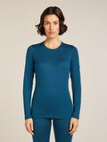 Women's Merino 260 Tech Long Sleeve Crewe Thermal Top Atlantis - 1