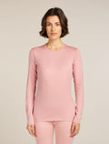 Women's Merino 260 Tech Long Sleeve Crewe Thermal Top Blush - 1