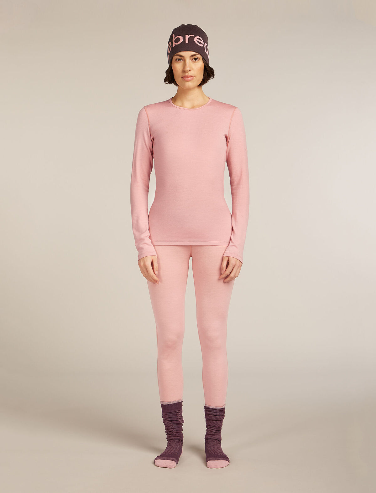 Women's Merino 260 Tech Long Sleeve Crewe Thermal Top Blush - 6