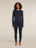 Women's Merino 260 Tech Long Sleeve Crewe Thermal Top Midnight Navy - 3