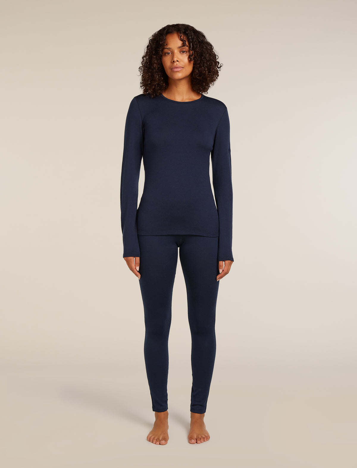 Women's Merino 260 Tech Long Sleeve Crewe Thermal Top Midnight Navy - 3