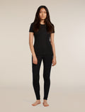 Women's Merino 175 Everyday Short Sleeve Crewe Thermal Top Black - 3