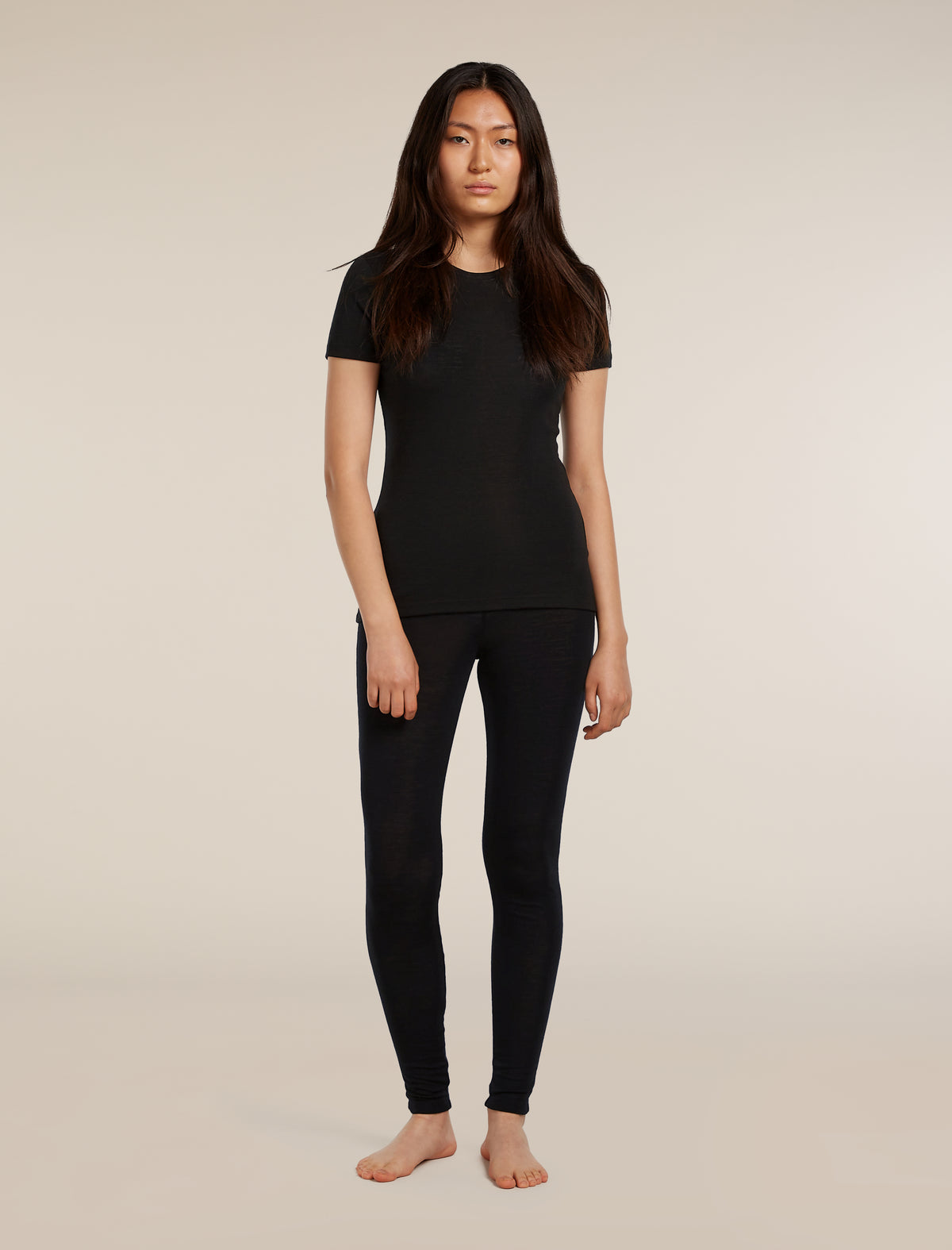 Women's Merino 175 Everyday Short Sleeve Crewe Thermal Top Black - 3