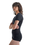 Women's Merino 175 Everyday Short Sleeve Crewe Thermal Top Black - 6