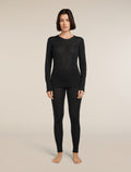 Women's Merino 175 Everyday Long Sleeve Crewe Thermal Top Black - 3