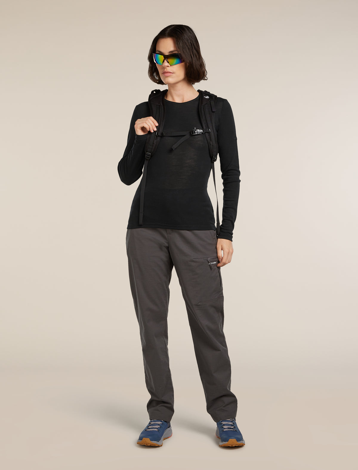 Women's Merino 175 Everyday Long Sleeve Crewe Thermal Top Black - 4