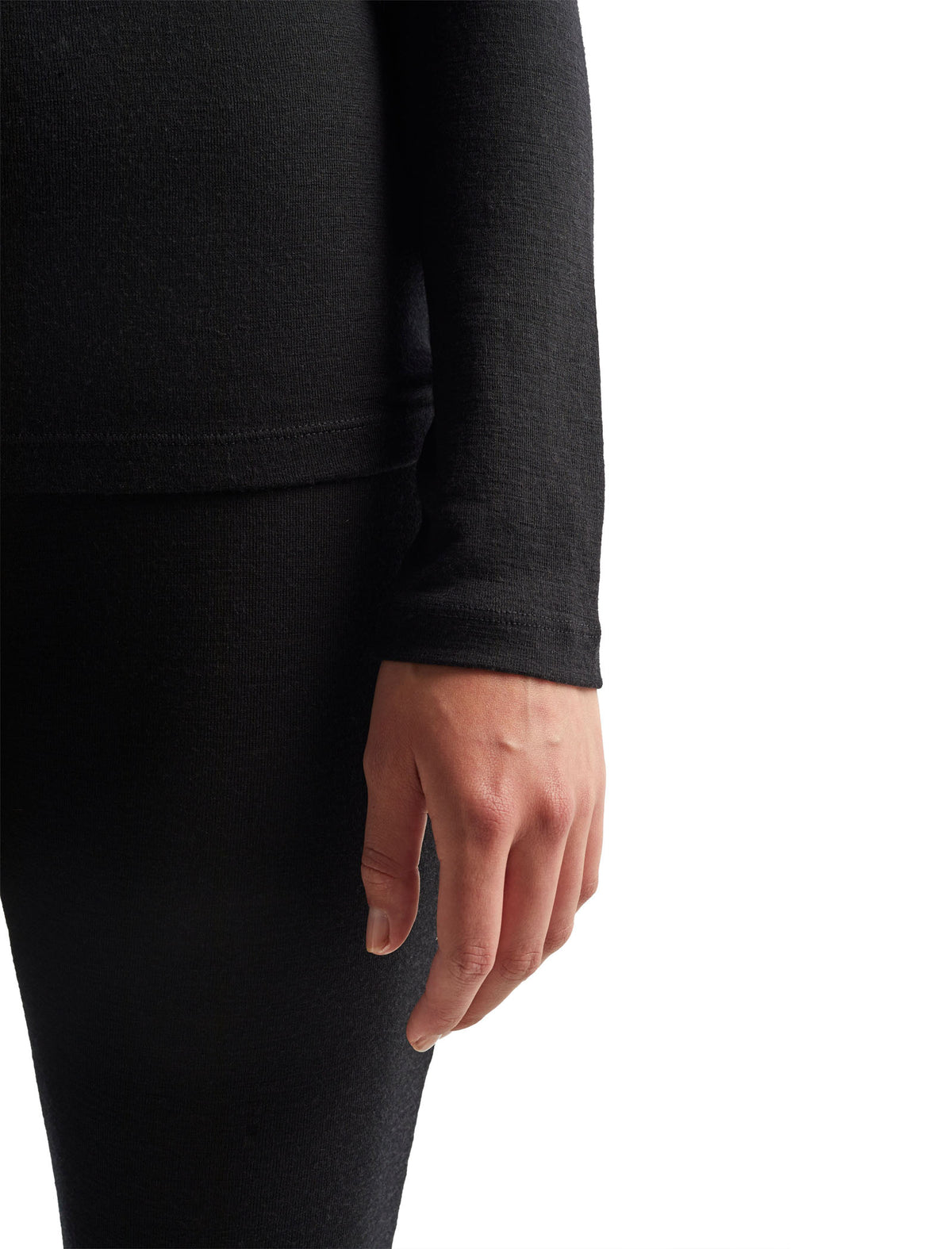 Women's Merino 175 Everyday Long Sleeve Crewe Thermal Top Black - 6