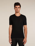 Men's Merino 175 Everyday Short Sleeve Crewe Thermal Top Black - 1