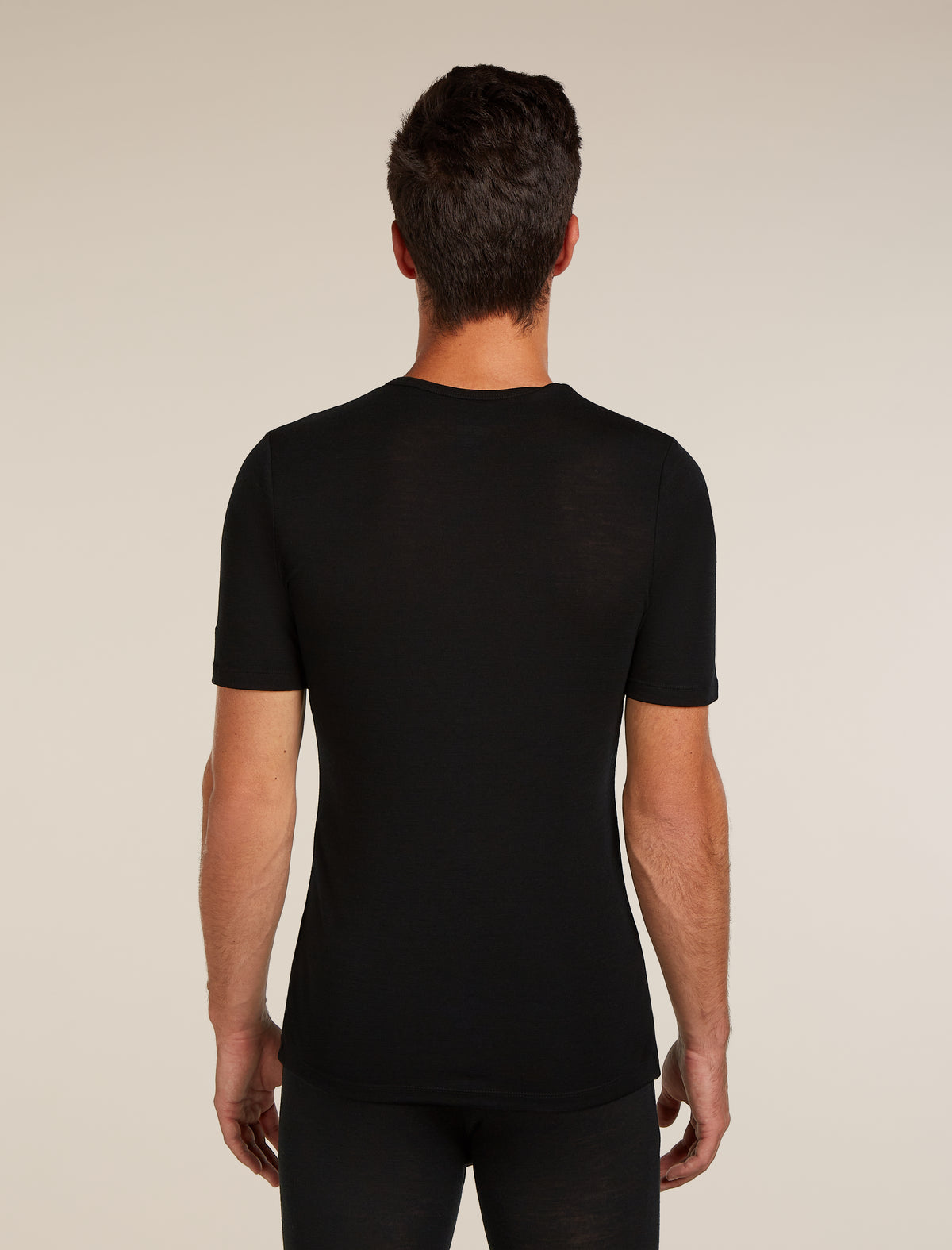 Men's Merino 175 Everyday Short Sleeve Crewe Thermal Top Black - 2