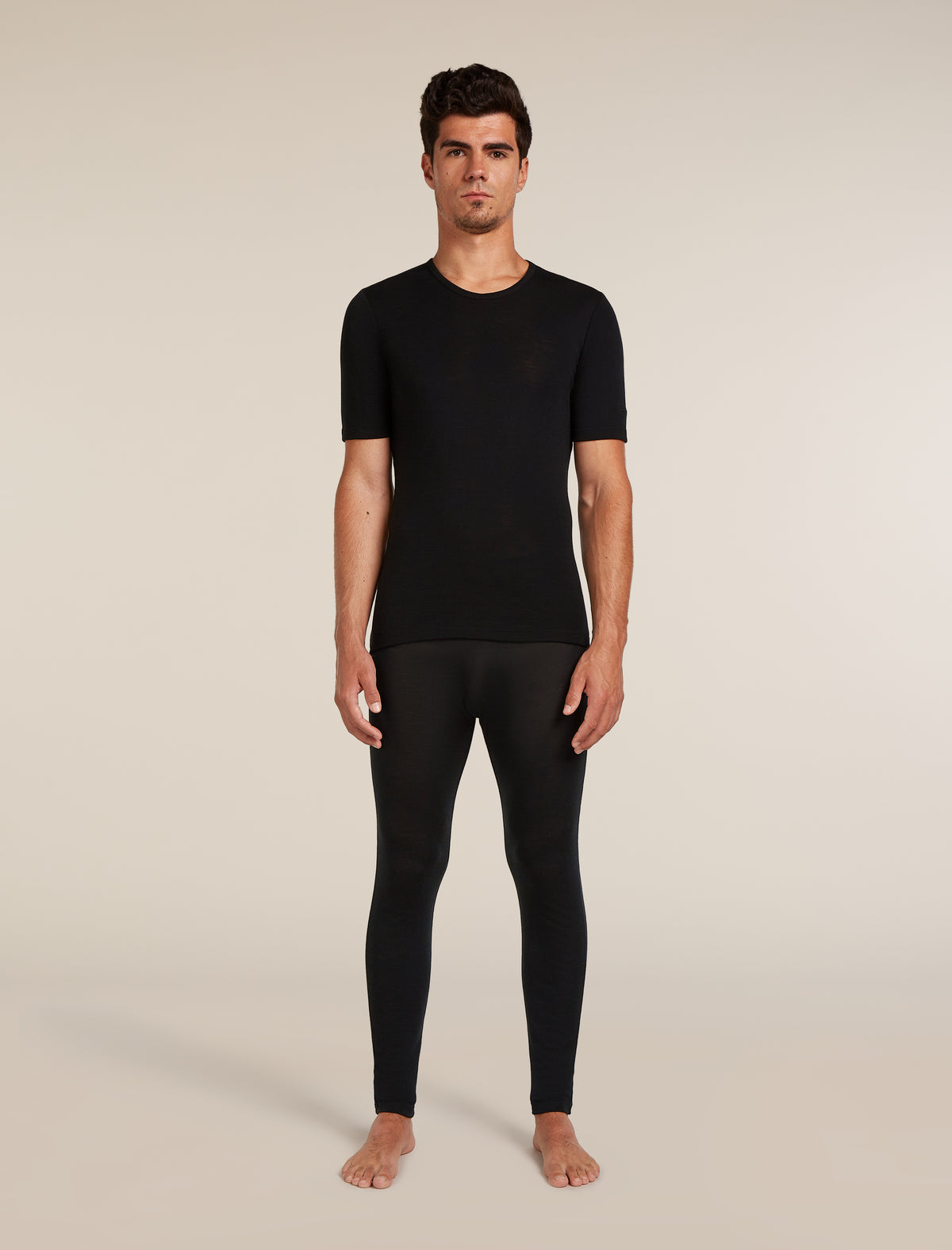Men's Merino 175 Everyday Short Sleeve Crewe Thermal Top Black - 3