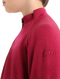 Kids’ Merino 200 Oasis Long Sleeve Crewe Thermal Top Gritstone Heather - 5