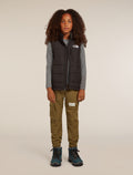 Kids’ Merino 200 Oasis Long Sleeve Crewe Thermal Top Gritstone Heather - 9