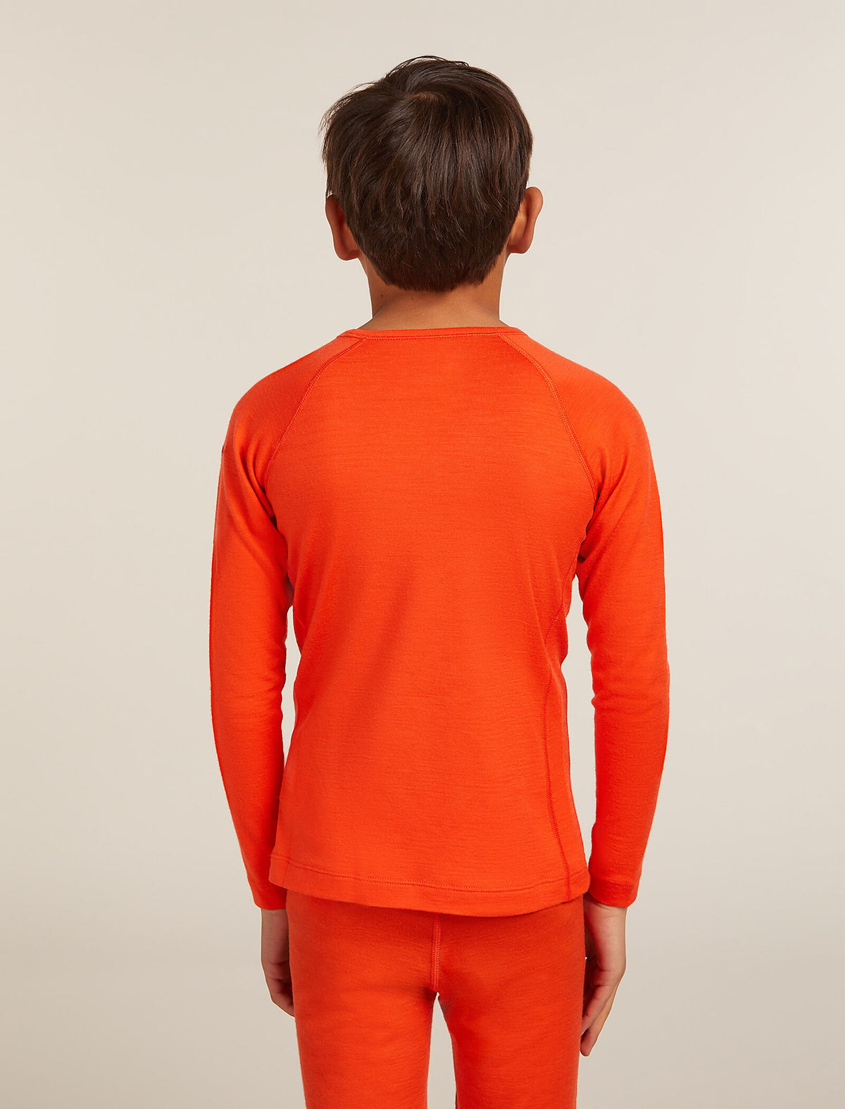 Kids’ Merino 200 Oasis Long Sleeve Crewe Thermal Top Fervid - 2