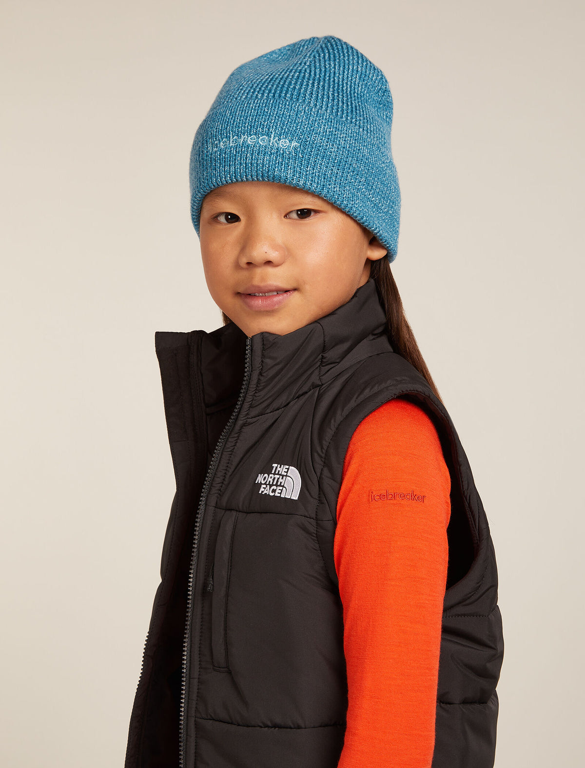 Kids’ Merino 200 Oasis Long Sleeve Crewe Thermal Top Fervid - 6