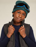 Kids’ Merino 200 Oasis Long Sleeve Crewe Thermal Top Midnight Navy - 10