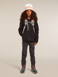 Kids’ Merino 200 Oasis Long Sleeve Crewe Thermal Top Midnight Navy - 7
