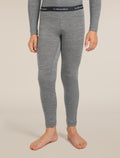 Kids’ Merino 200 Oasis Thermal Leggings Gritstone Heather - 3