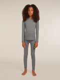 Kids’ Merino 200 Oasis Thermal Leggings Gritstone Heather - 5
