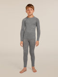 Kids’ Merino 200 Oasis Thermal Leggings Gritstone Heather - 6