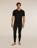 Haut col rond isotherme Oasis Short Sleeve Crewe 200 en mérinos Men's Black - 4