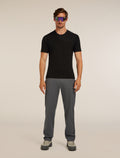 Haut col rond isotherme Oasis Short Sleeve Crewe 200 en mérinos Men's Black - 5