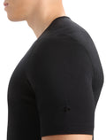Haut col rond isotherme Oasis Short Sleeve Crewe 200 en mérinos Men's Black - 6