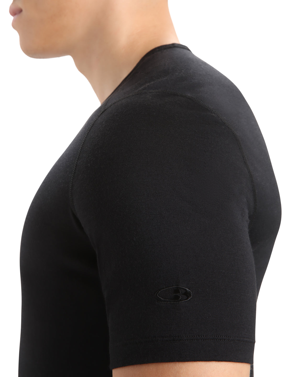 Haut col rond isotherme Oasis Short Sleeve Crewe 200 en mérinos Men's Black - 5