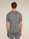 Men's Merino 200 Oasis Short Sleeve Crewe Thermal Top Gritstone Heather - 3
