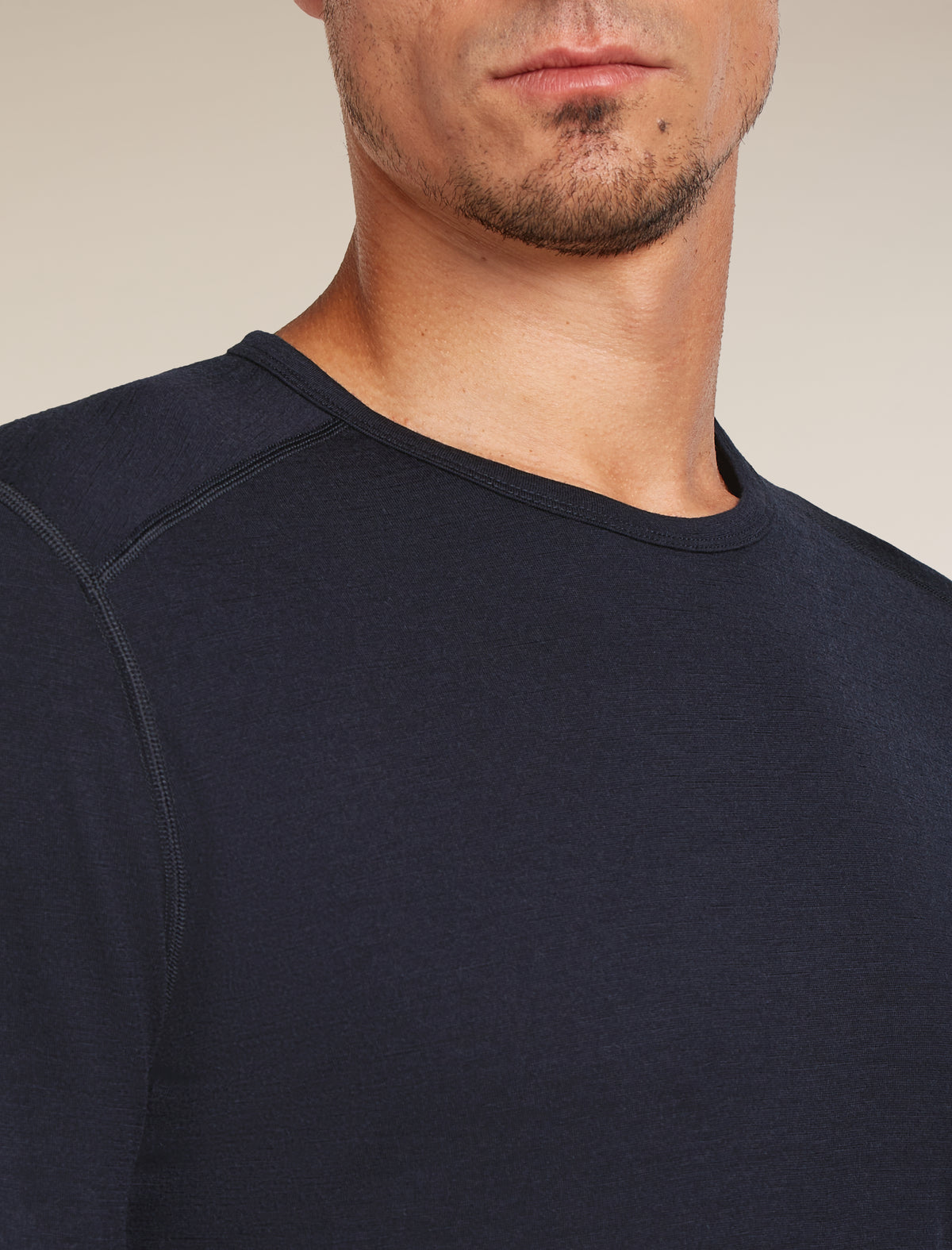 Men's Merino 200 Oasis Short Sleeve Crewe Thermal Top Midnight Navy - 9