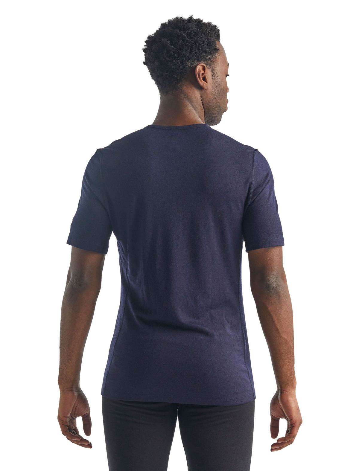 Haut col rond isotherme Oasis Short Sleeve Crewe 200 en mérinos Men's Midnight Navy - 3