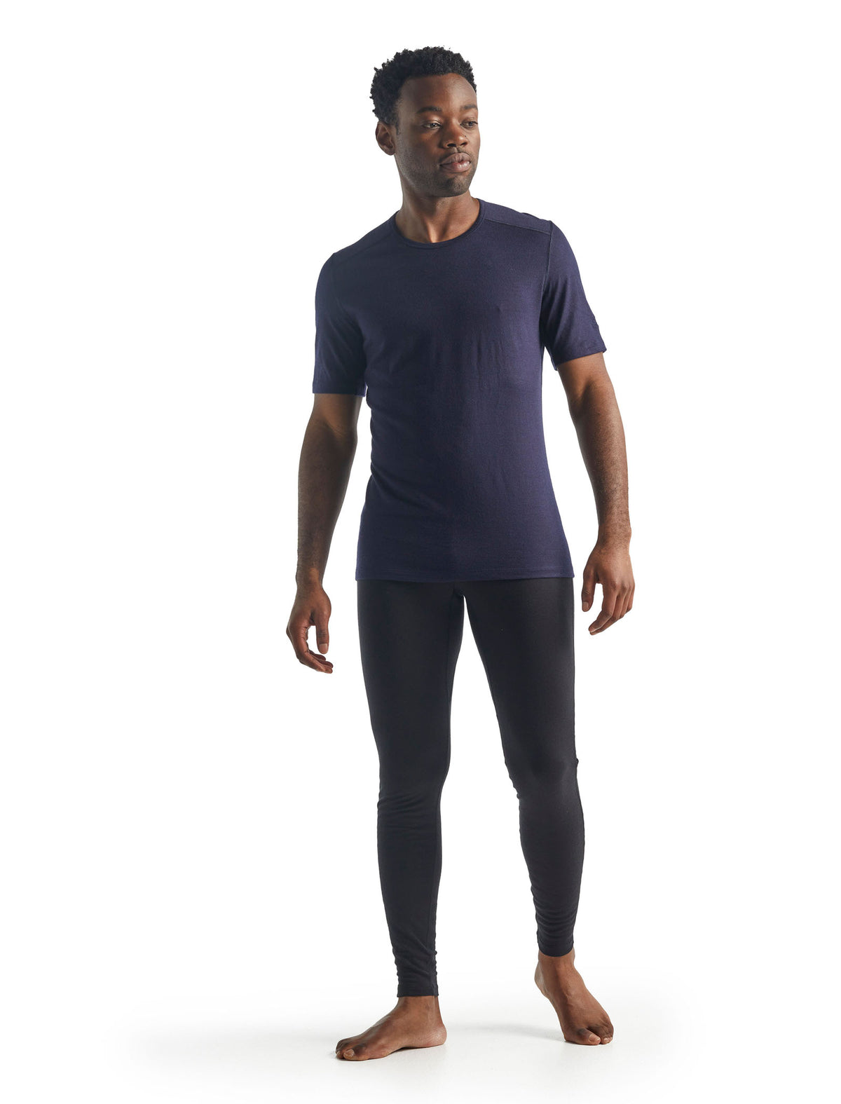 Haut col rond isotherme Oasis Short Sleeve Crewe 200 en mérinos Men's Midnight Navy - 4