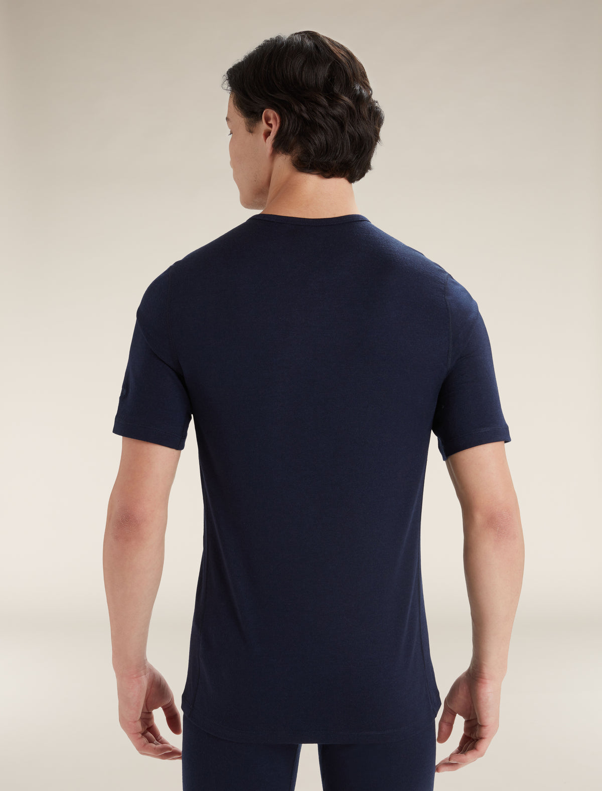 Haut col rond isotherme Oasis Short Sleeve Crewe 200 en mérinos Men's Midnight Navy - 6