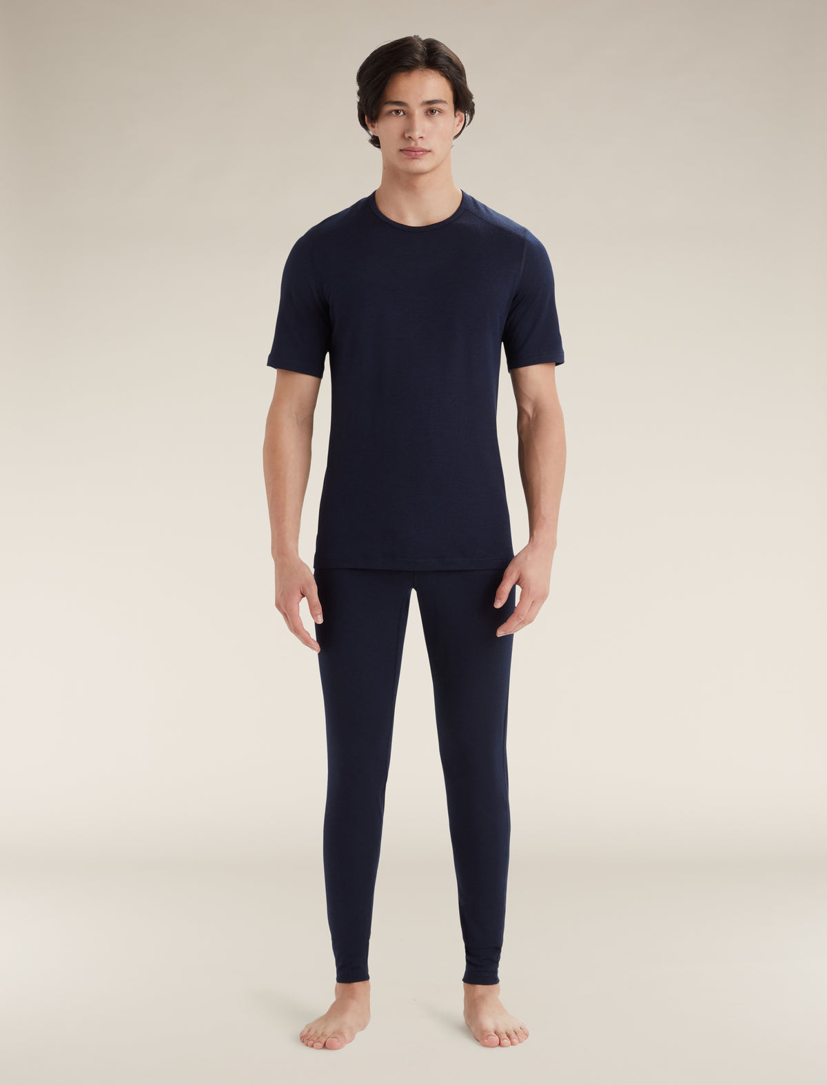 Haut col rond isotherme Oasis Short Sleeve Crewe 200 en mérinos Men's Midnight Navy - 7