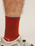 Men's Merino Blend Hike Cool-Lite™ 3Q Crew Socks Molten/Snow - 1