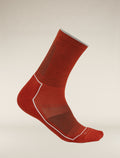 Men's Merino Blend Hike Cool-Lite™ 3Q Crew Socks Molten/Snow - 4