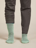 Women's Merino Hike Medium Crew Socks Seaglass/Topaz/Blush - 3