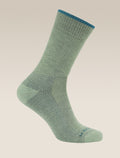 Women's Merino Hike Medium Crew Socks Seaglass/Topaz/Blush - 4