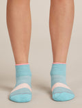 Mini-chaussettes Multisport Light Mini légères en mérinos Femme Hydro/Acid Pink/Blush - 3