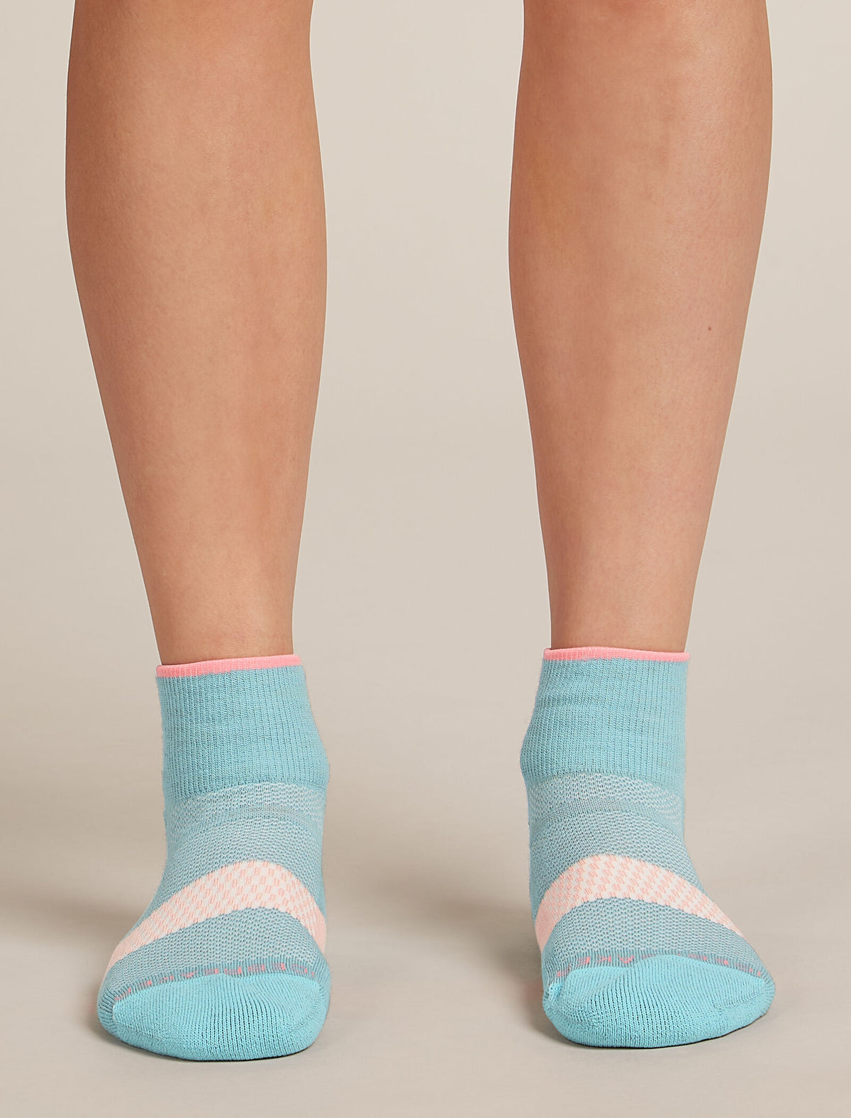 Mini-chaussettes Multisport Light Mini légères en mérinos Femme Hydro/Acid Pink/Blush - 3