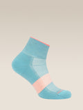Mini-chaussettes Multisport Light Mini légères en mérinos Femme Hydro/Acid Pink/Blush - 4