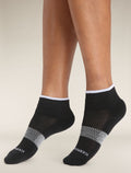 Women's Merino Multisport Light Mini Socks Black/Snow - 4