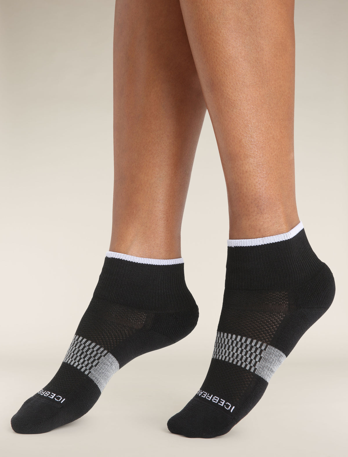Women's Merino Multisport Light Mini Socks Black/Snow - 4