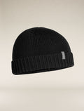Bonnet à revers Vela Unisex Black - 1