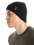Bonnet à revers Vela Unisex Black - 4