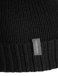 Bonnet à revers Vela Unisex Black - 2