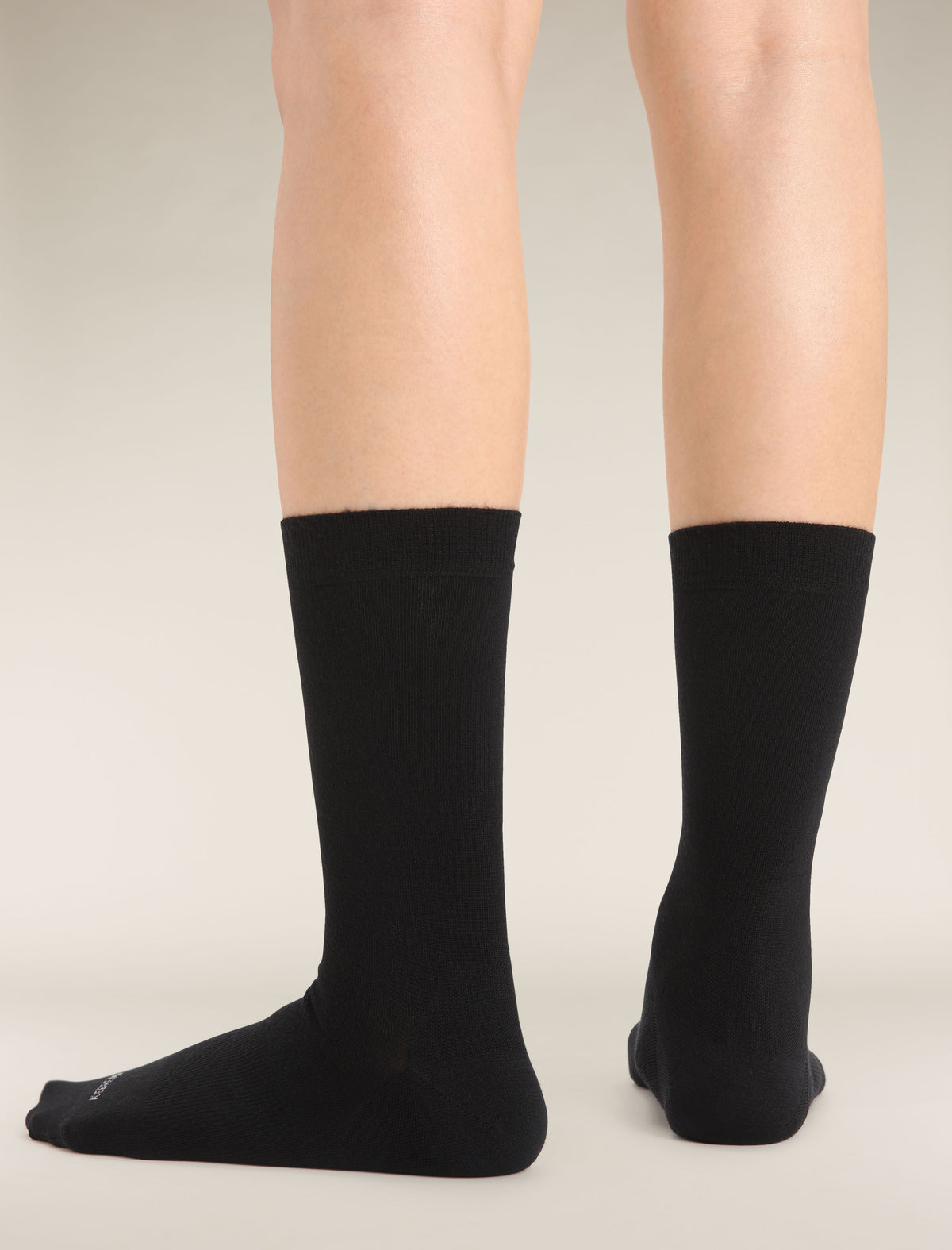 Mi-chaussettes Lifestyle Fine Gauge Crew en mérinos Femme Black - 2