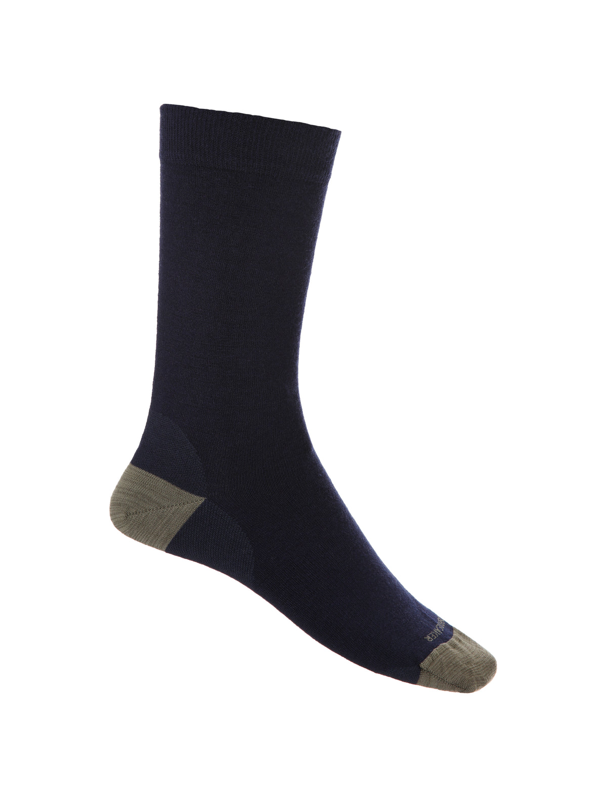 Women's Merino Lifestyle Fine Gauge Crew Socks Midnight Navy/Loden - 7